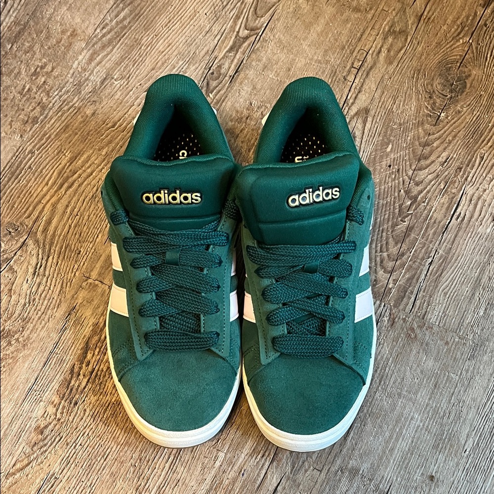 Adidas Green and White Women's Shoes